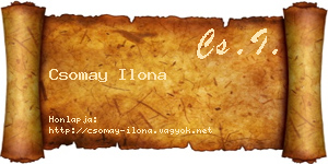 Csomay Ilona névjegykártya